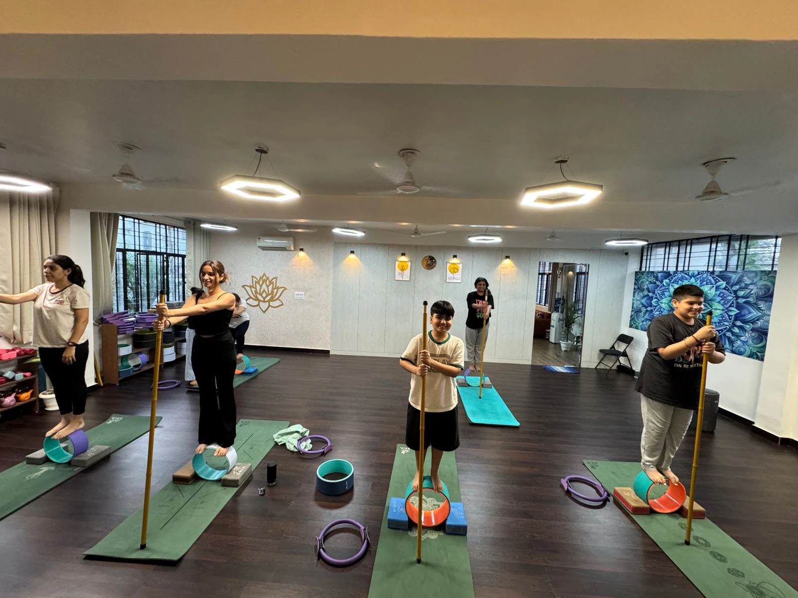 A strength and mobility practice for a small group